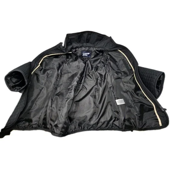 Lands End Women's Quilted Jacket Hooded Size Small Black Fully Lined Zip NWT - Picture 11 of 15
